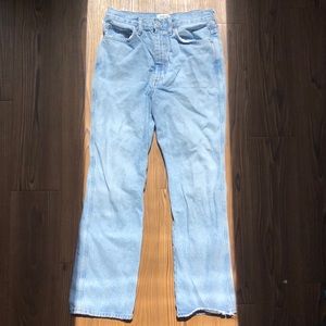 Agolde light wash boyfriend  jeans size 28